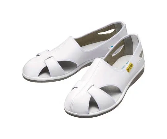 67-3126-07 Unisex Electrostatic Work Shoes/Sandals Elepas Cool N White 21.0 cm EREPASSCOOLN-W-21.0