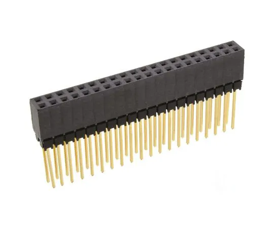 63-4746-98 Samtec ESQ Series 2.54mm Pitch 40 Way 2 Row Straight PCB Socket, Through Hole, Solder Termination ESQ12014GD