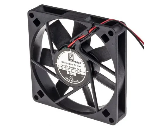 63-4867-59 RS PRO Axial Fan, 80 x 80 x 15mm, 23cfm, 2.4W, 24 V dc 541-5255