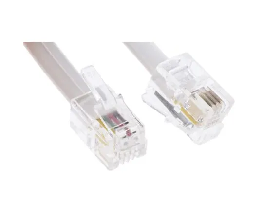 63-4746-78 Decelect Forgos White 1.5m Telephone Extension Cable Male RJ9 to Male RJ9 CP162446B