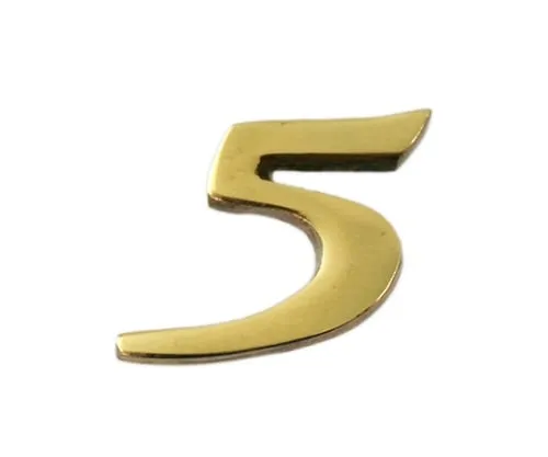 61-7430-42 Brass Gold Characters 5 QL20-5