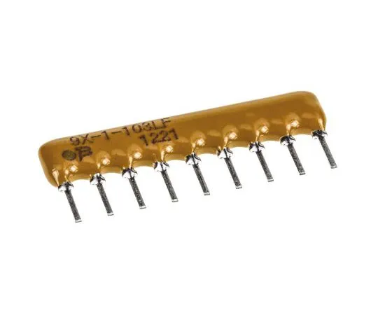 63-4705-34 Bourns Bussed Resistor Network 10kΩ ±2% 8 Resistors, 1.13W Total, SIP package 4600X Through Hole 4609X-101-103LF