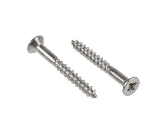 63-4690-96 Pozidriv Countersunk Stainless Steel Wood Screw, A2 304, 3mm Thread, 25mm Length 144-3526