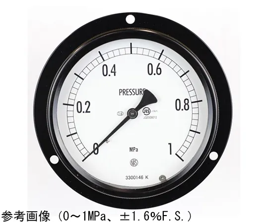 65-4305-13 Sealed Pressure Gauge (100Φ) Recessed D Frame (Mounting Hole) 0.4 MPa BE15-233