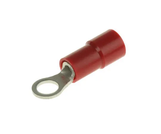 63-4891-13 RS PRO Insulated Crimp Ring Terminal, M3.5 Stud Size, 0.5mm² to 1.5mm² Wire Size, Red 613-9233