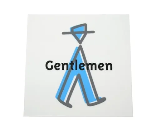 61-7436-45 Display Plates Gentlemen AGS161-501