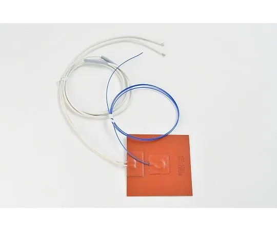 64-3425-34　Silicon Rubber Heater [With Double-sided Tape, Thermocouple 10m, Lead Wire Extension 10m] 100V 80W 100mm x 100mm　SR100-80-100-100-P-K10