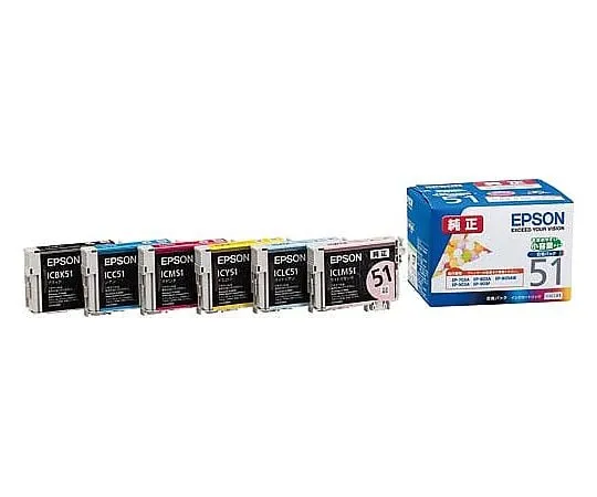 61-0511-81 EPSON Genuine Ink Cartridge Small Capacity Type 6 Colors Pack IC6CL51
