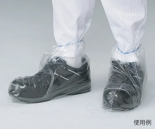 3-8990-51　［Discontinued］Slip Prevention VR (TM) Shoe Cover Clear 100 Pairs