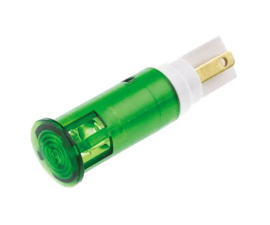 63-4775-02 Signal Construct Green Indicator, Tab Termination, 24 → 28 V, 10mm Mounting Hole Size SKGH10724A