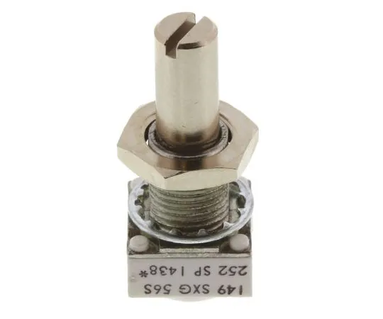 63-4818-83 Vishay 1 Gang Rotary Cermet Potentiometer with a 6.35 mm Dia. Shaft, 2.5kΩ, ±10%, 1W, Linear 14910F0GJSX10252KA 14910F0GJSX10252KA