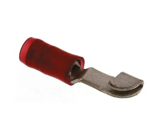 63-4933-80 TE Connectivity PIDG Knife Disconnect Wire Splice Connector, Red, Insulated, Tin Plated 22 → 16 AWG 320555