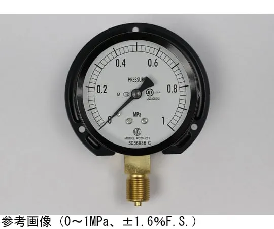 65-4279-06-20 Normal Pressure Gauge (Φ75) Vertical B Frame for Steam with 0.1 MPa with Inspection Certificate AC20-231
