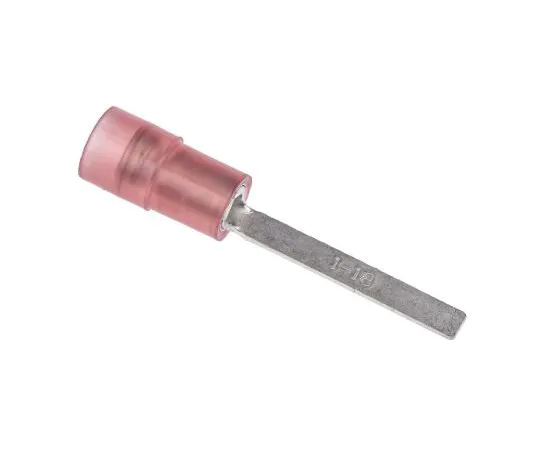 63-4750-69 RS PRO No Insulated Crimp Blade Terminal 18mm Blade Length, 0.5mm² to 1.5mm², 22AWG to 16AWG, Red 267-4473