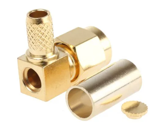63-4874-15 RS PRO Right Angle 50Ω Cable Mount SMA Connector, Clamp Termination RG58A 546-3232