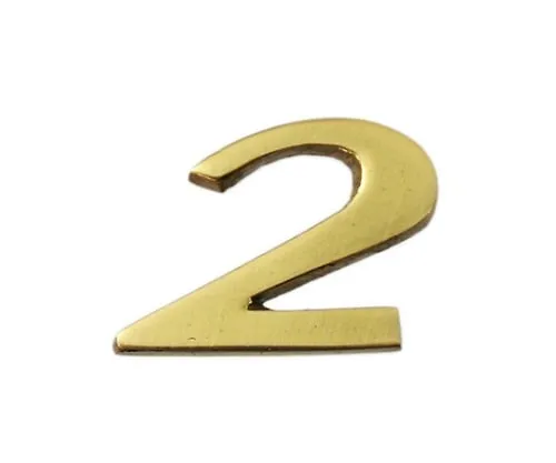 61-7430-39 Brass Gold Characters 2 QL20-2