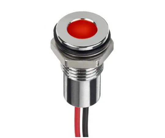 63-4684-77 RS PRO Red Indicator, 24 V dc, 8mm Mounting Hole Size, Lead Wires Termination, IP67 132-9123