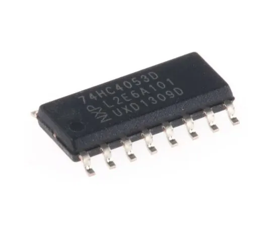 63-4712-38 74HC4053D,652 Nexperia, Multiplexer/Demultiplexer Triple 2:1, 5 V, 16-Pin SOIC 74HC4053D,652