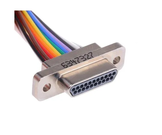 63-4903-43 21w metal shell micro D plug,w/lead MWDM2L-21P-6E5-18