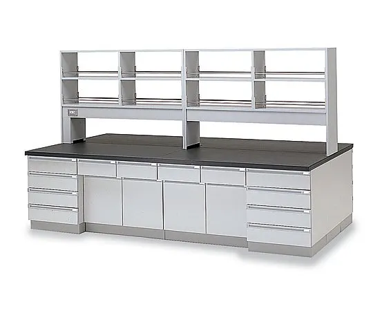 3-5681-01　［Discontinued］Central Laboratory Bench Wooden Type 1800 x 1500 x 800/1800　SAJ-1815