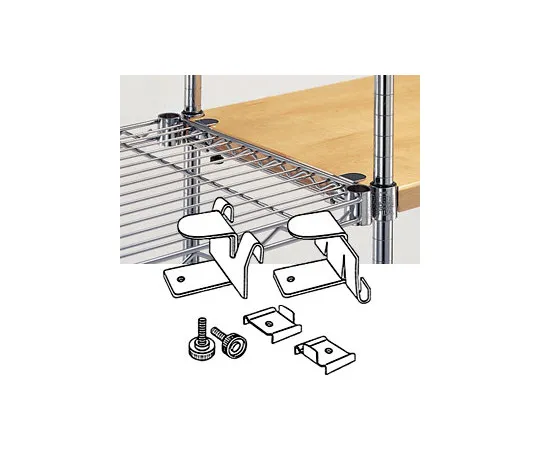 63-2827-24　［Discontinued］Home Erector Wood & Wire Shelf Connector (2 Pieces)
