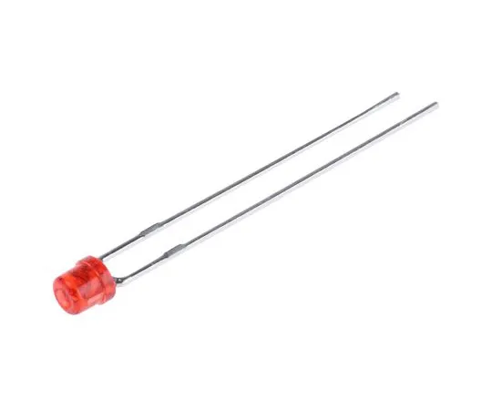 63-4744-30 2.5 V Red LED 3mm Through Hole, Kingbright Cylindrical L-1334IT L-1334IT