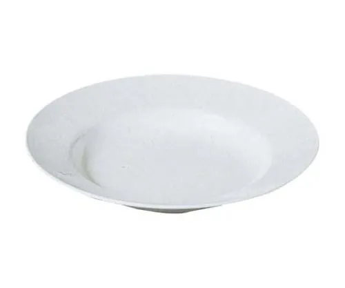 61-6839-85 Melamine Dishes for School Lunch Soup Plate (Large for Ramen Bowl Plate) No. 50 9 inch White 2452400