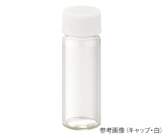 62-9980-49 Screw Cap Bottle (Colorless) + Phenol Cap (Black) + Fluorine PTFE/Nitrile Packing Combination Set 100 Pack S-08 250283