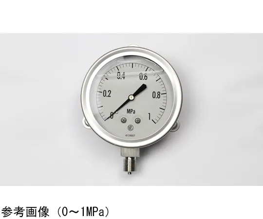 65-4321-91 Pressure Gauge with Glycerin (100Φ) 0.1 MPa GV42-233