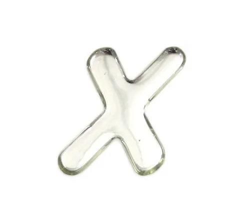 61-7427-98 Silver Metal Characters X 35mm x 1mm SM35-X
