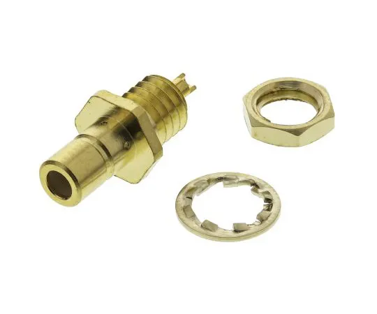 63-4874-23 RS Panel Mount Subminiature SMB Connector, 50Ω Impedance, Solder Termination, RG174 A/U cable type 546-3383