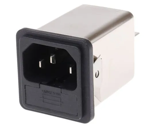 63-4803-30 Male IEC/EN 60939 IEC Filter Snap-In,Faston,Rated At 6A,250 V ac Operating Frequency 0 → 400Hz FN261S-6-06-10