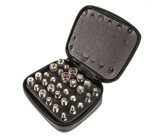 63-4873-98 RS RF Connector Kit RF Coaxial Inter Series Adapter Kit 30 RF Coaxial Adapters for Interconnecting BNC, UHF, Mini UHF, 546-2920