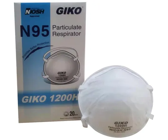 65-0598-09　［Discontinued］N 95 Mask Surface Structure US NIOSH Approved 20 Sheets Pack　JN010