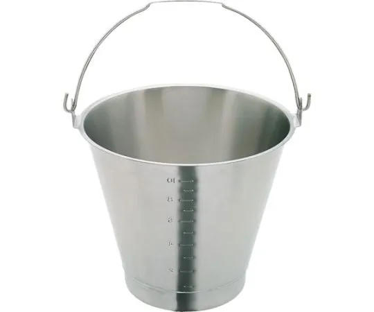 64-5022-08 Stainless SteelBucket with Scale 12 L 18-8 SH-549-13WBM