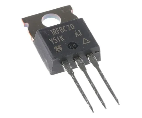 63-4868-55 IRFBC20PBF N-Channel MOSFET, 2.2 A, 600 V, 3-Pin TO-220AB Vishay IRFBC20PBF