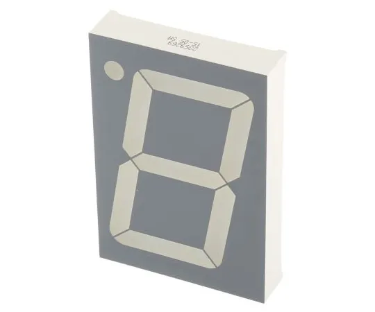 63-4740-58 SA23-12EWA Kingbright 7-Segment LED Display, CA Red 57 mcd RH DP 57mm SA23-12EWA