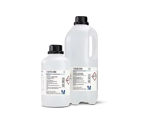 61-0297-72 Sodium Hydroxide Solution 27% Or Higher (1.30) for Measurement Of Nitrogen for Analysis Emsure(TM) 105591 2.5L 1.05591.2500