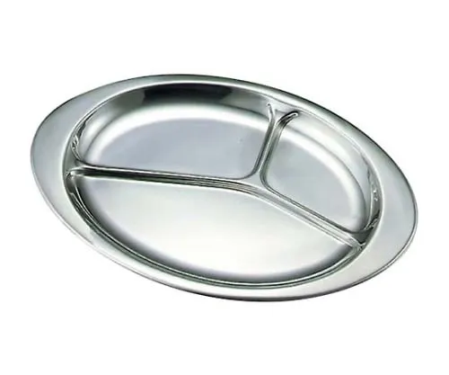 61-6841-83 Antibacterial Stainless Steel Lunch Dish 10 inch 6301500