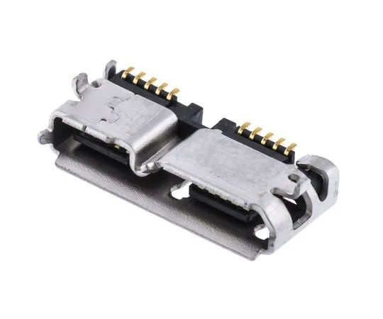 63-4688-45 Hirose B 3.0 Micro USB Receptacle, Right Angle ZX360D-B-10P(30)