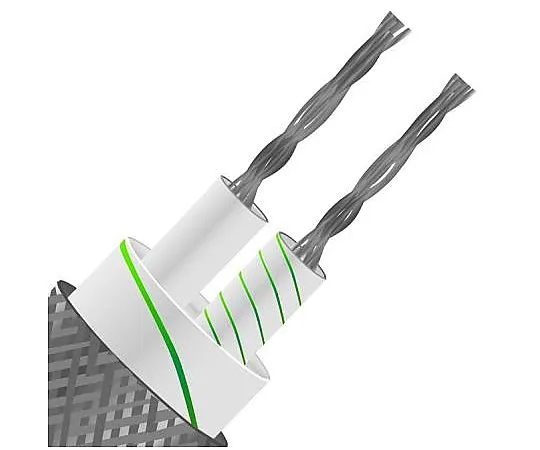 63-4740-68 Extension Cable Type K, -60 → +400 °C 2 Core Screened Fibreglass Sheath 25m 236-3842