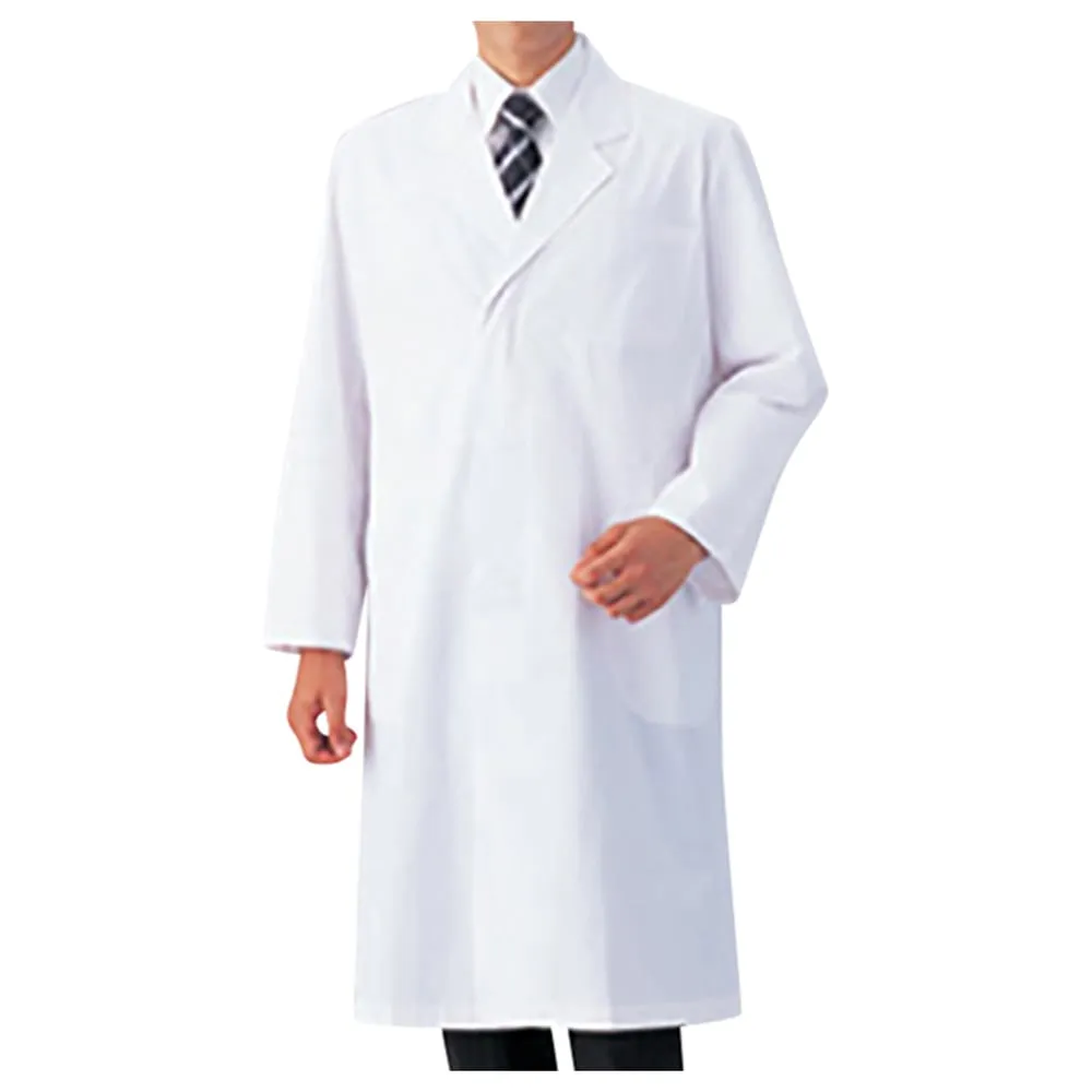 8-5383-11 White Coat For Men (With Cuff Strap) Single S 51-601