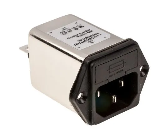 63-4798-86 Male IEC/EN 60939 IEC Filter Panel Mount 5 x 20mm,Faston,Rated At 2A,250 V ac Operating Frequency 0 → 400Hz FN9260B-2-06