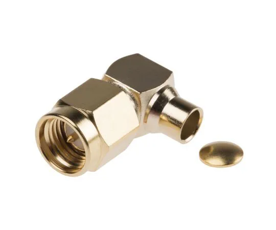 63-4874-04 RS Right Angle 50Ω Cable Mount SMA Connector, Solder Termination RG402 546-3096