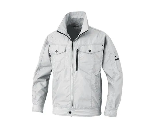 64-8296-25　［Discontinued］Air Conditioning Long Sleeve Jacket Silver S　BK6077S-6-S