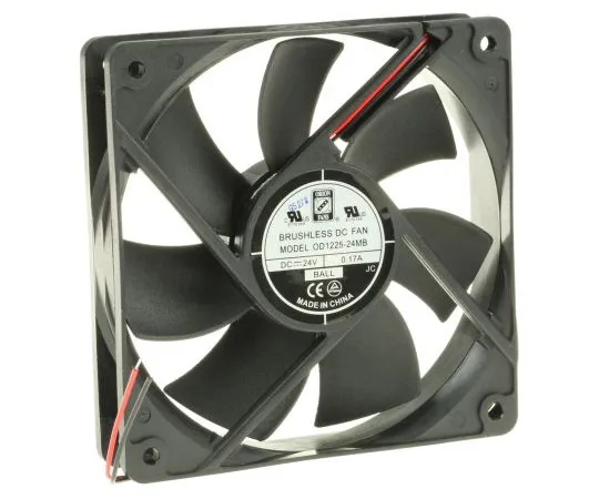63-4867-66 RS PRO Axial Fan, 120 x 120 x 25mm, 83cfm, 4W, 24 V dc 541-5356