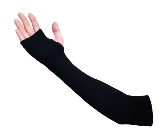 63-2404-49 Arm Cover For women Airy Black NO.TK15-BK