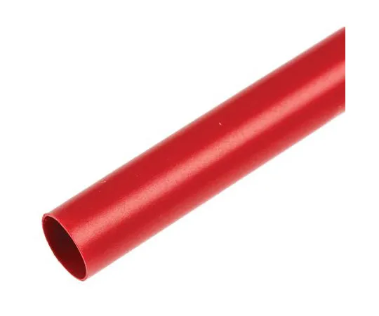 63-4767-52 TE Connectivity Red No Heat Shrink Tubing 6.4mm Sleeve Dia. x 1.2m Length, RNF-100 Series 2:1 Ratio RNF-100-1/4-2-STK
