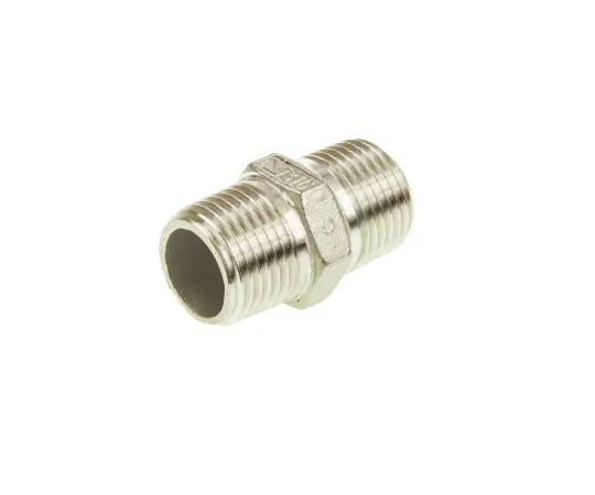 63-4834-55 RS PRO Stainless Steel Hexagon Hexagon Nipple 1/2in R(T) Male x 1/2in R(T) Male 1.65in 499-3041