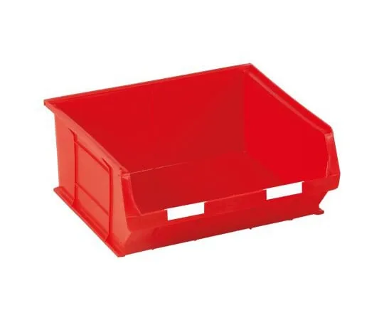 63-4818-30 RS Red Plastic Stackable Storage Bin, 180mm x 419mm x 376mm 484-3845